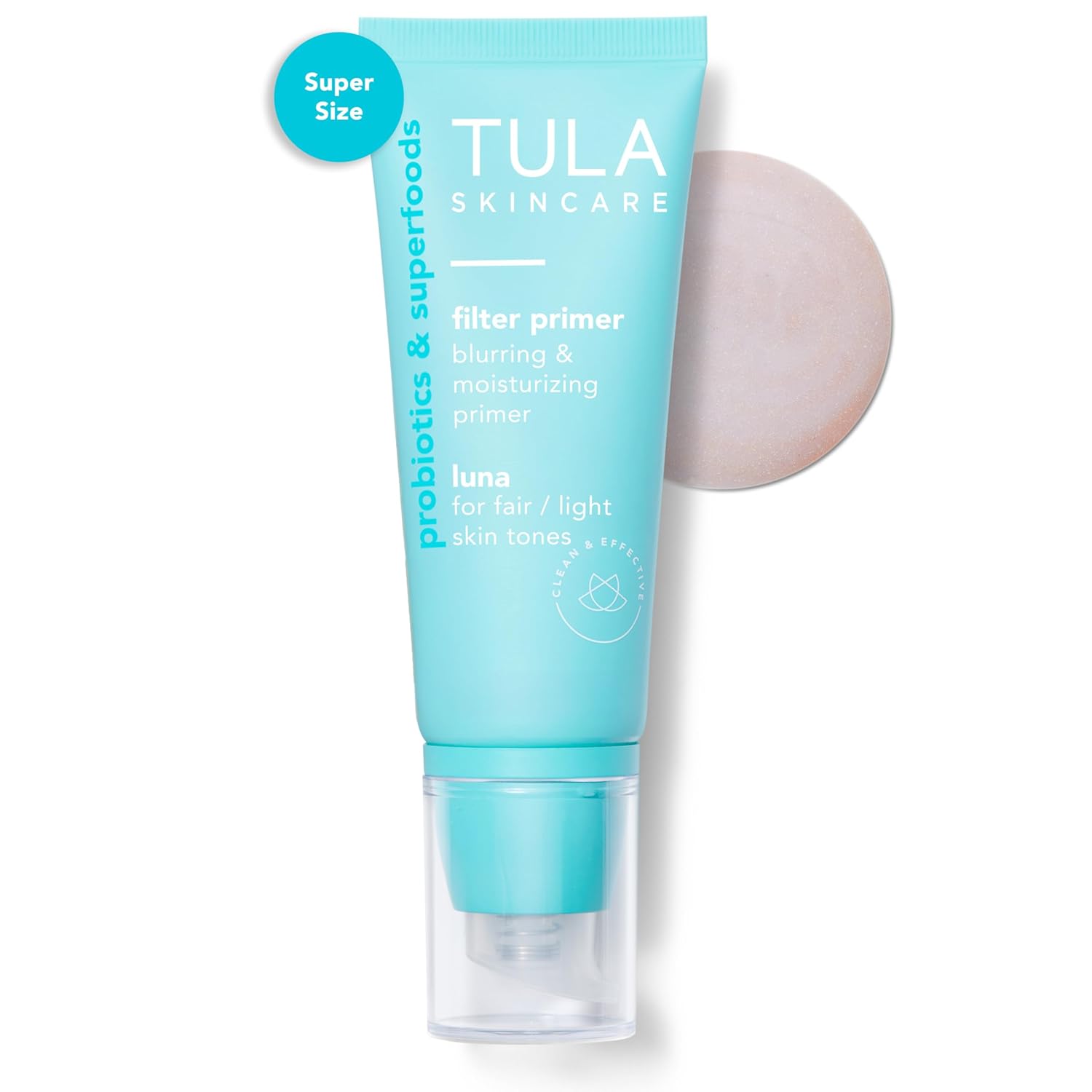 TULA Skin Care Face Filter Blurring and Moisturizing Primer - Evens the Appearance of Skin Tone & Redness, Hydrates & Improves Makeup Wear